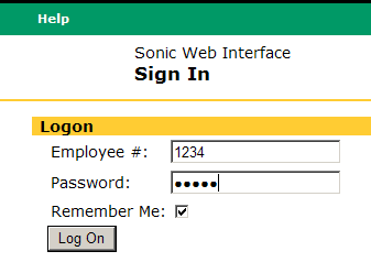 Logon Page